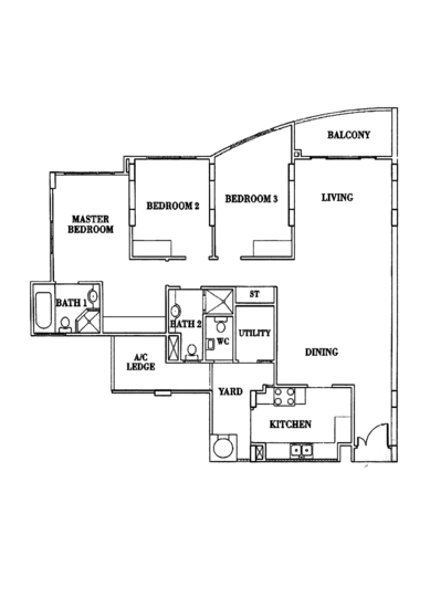 Seletar Springs Condominium - Floor Plan