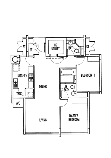 The Waterina - Floor Plan