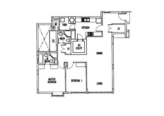 The Waterina - Floor Plan