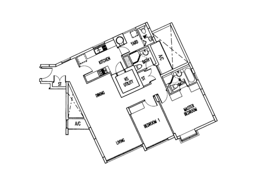 The Waterina - Floor Plan