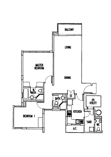 The Waterina - Floor Plan