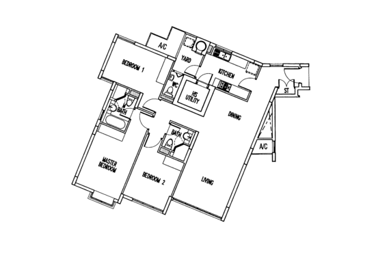 The Waterina - Floor Plan
