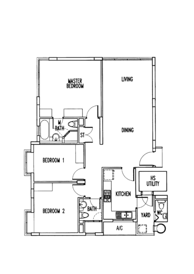 The Waterina - Floor Plan