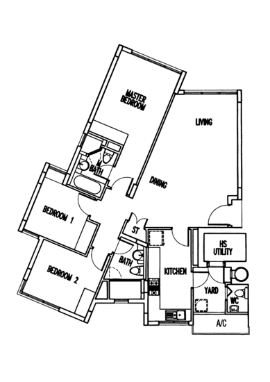 The Waterina - Floor Plan