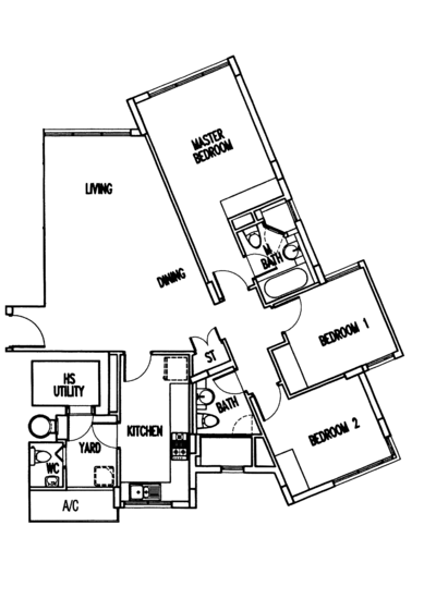 The Waterina - Floor Plan