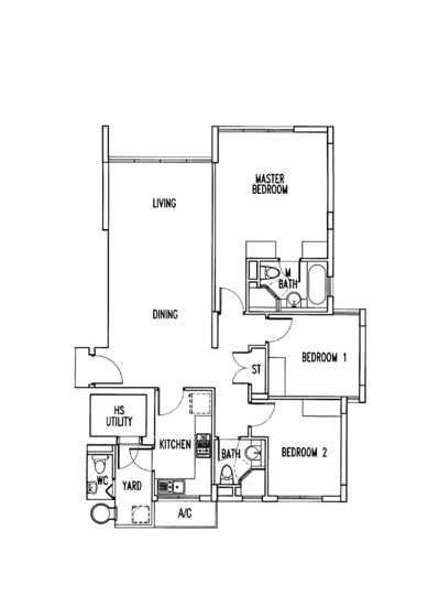 The Waterina - Floor Plan