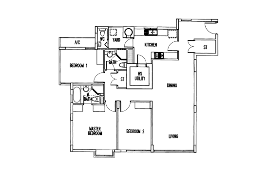 The Waterina - Floor Plan