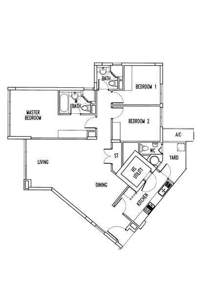The Waterina, 61 Lorong 40 Geylang, 3 Bedrooms, 1,313 sqft, Apartment For Rent, by Bendon Tan, 24660386 - PropertyGuru.com.sg