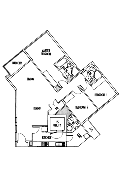 The Waterina - Floor Plan