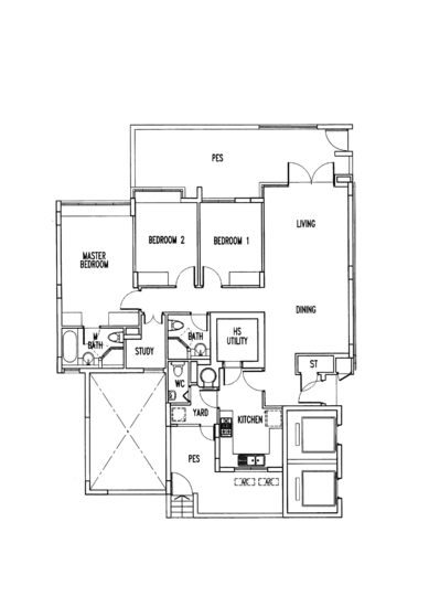 The Waterina - Floor Plan