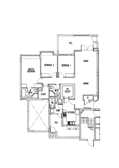 The Waterina - Floor Plan