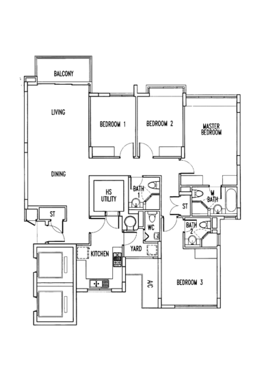 The Waterina - Floor Plan