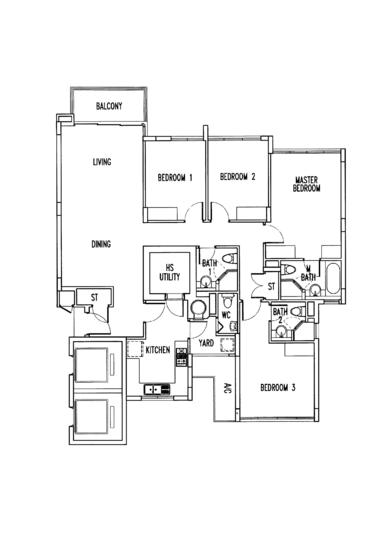 The Waterina - Floor Plan