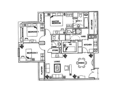 Yishun Emerald - Floor Plan