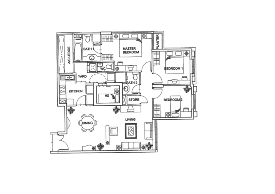 Yishun Emerald - Floor Plan