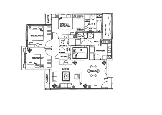 Yishun Emerald - Floor Plan