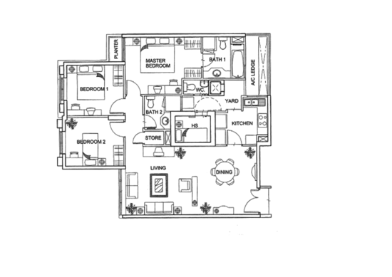 Yishun Emerald - Floor Plan