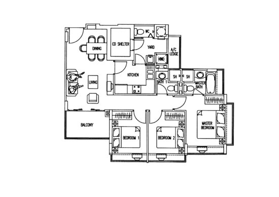The Geranium - Floor Plan