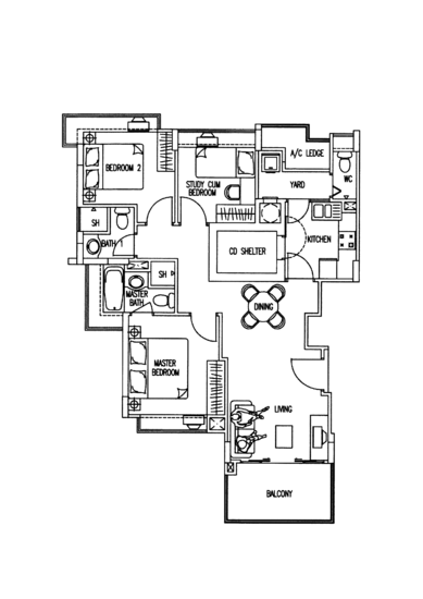 The Geranium - Floor Plan