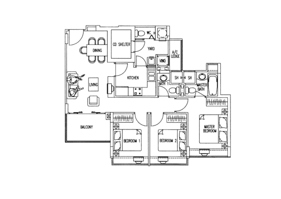The Geranium - Floor Plan