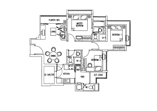 The Geranium - Floor Plan