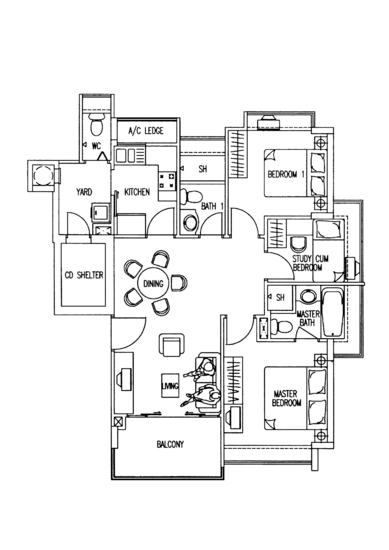 The Geranium - Floor Plan