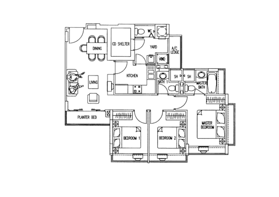 The Geranium - Floor Plan
