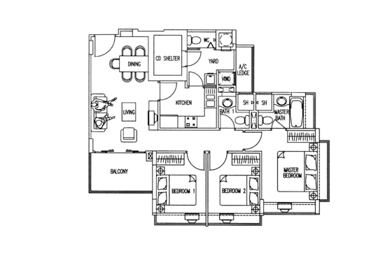 The Geranium - Floor Plan