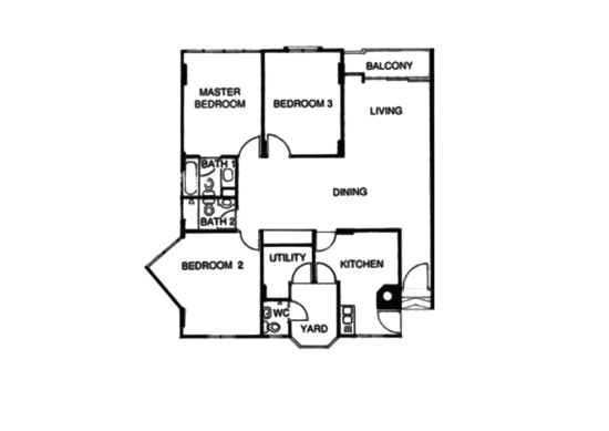 West Bay Condo - Floor Plan