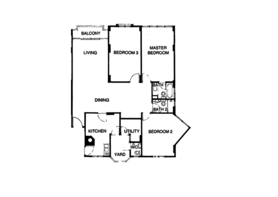 West Bay Condo - Floor Plan