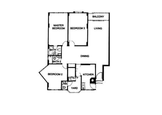West Bay Condo - Floor Plan