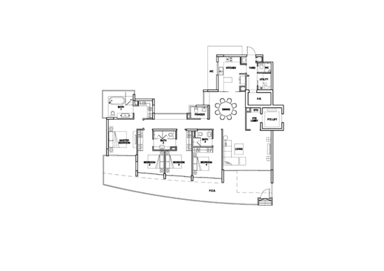Waterfall Gardens - Floor Plan