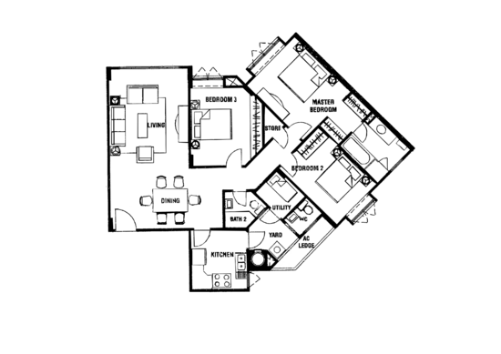 The Hillside - Floor Plan