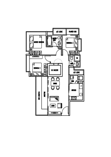 The Treeline - Floor Plan