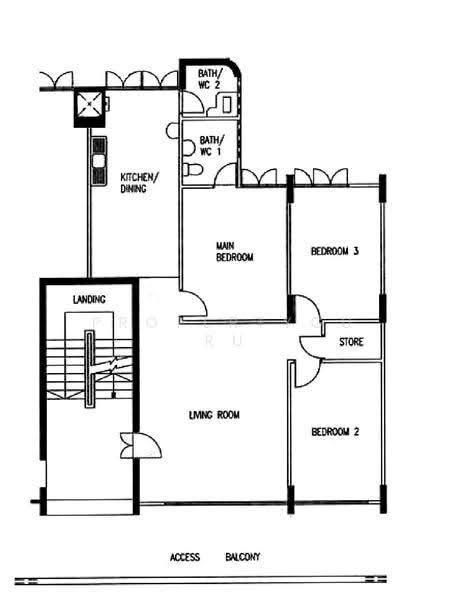 142 Lorong Ah Soo, 142 Lorong Ah Soo, Hougang / Punggol / Sengkang, 3 Bedrooms, 1,108 sqft, HDB Flat For Rent, by Ben Lee, 500286150 - 2D - PropertyGuru.com.sg