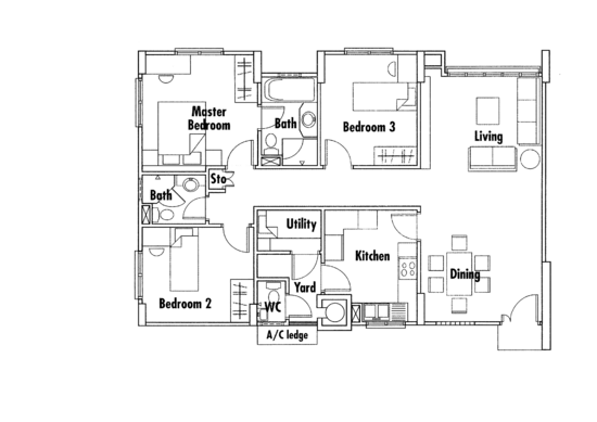 Springdale Condo - Floor Plan