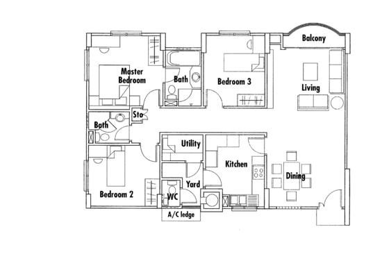 Springdale Condo - Floor Plan