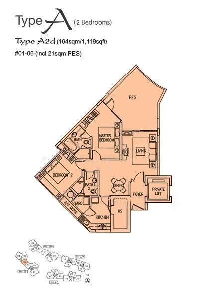Adam Park Condominium, 29A Adam Road, Newton / Novena, 2 Bedrooms, 1,119 sqft, Condominium For Sale, by Patrick Tan, 24288546 - 2D - PropertyGuru.com.sg
