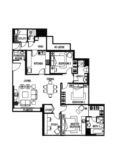 Melrose Park - Floor Plan