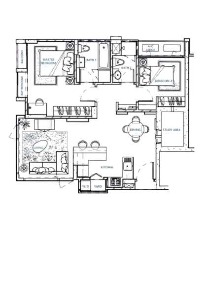 Mill Point, 1 Zion Close, 2 Bedrooms, 926 sqft, Apartment For Rent, by Mandy Ng, 500103358 - PropertyGuru.com.sg