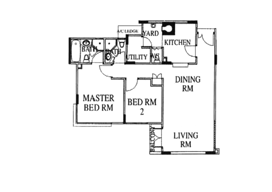 High Oak Condo - Floor Plan