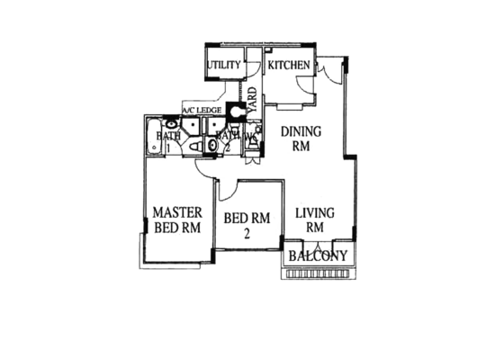 High Oak Condo - Floor Plan