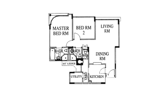 High Oak Condo - Floor Plan