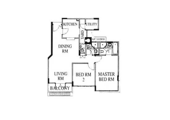 High Oak Condo - Floor Plan