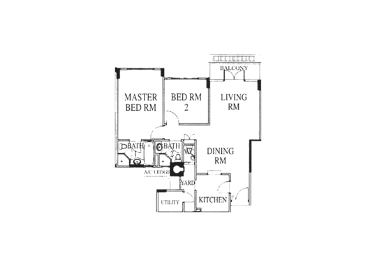 High Oak Condo - Floor Plan