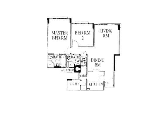 High Oak Condo - Floor Plan