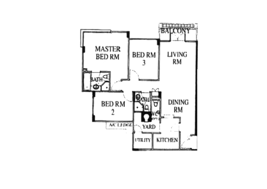 High Oak Condo - Floor Plan