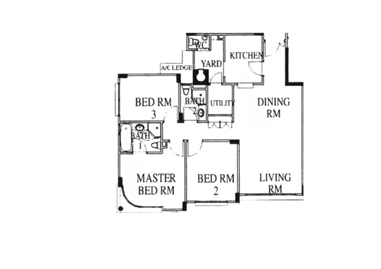 High Oak Condo - Floor Plan