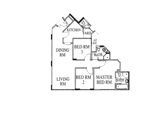 High Oak Condo - Floor Plan