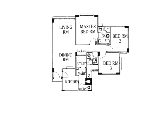 High Oak Condo - Floor Plan